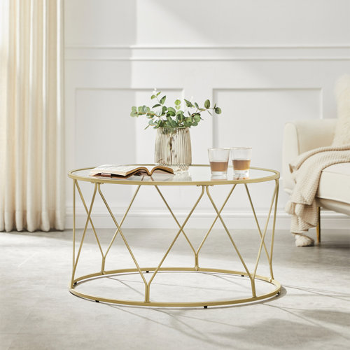 Doynton 33.1'' Gold Coffee Table